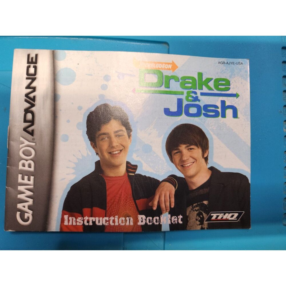 Drake and Josh for Nintendo Gameboy Advance MANUAL Only - EUC!